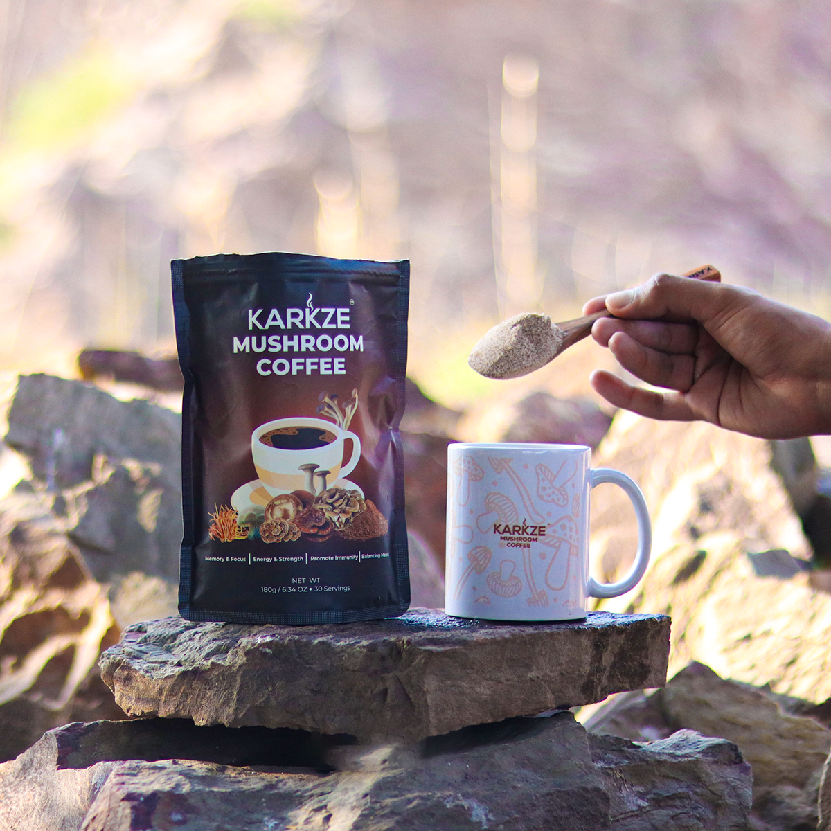 KARKZE Mushroom Coffee 30 Servings