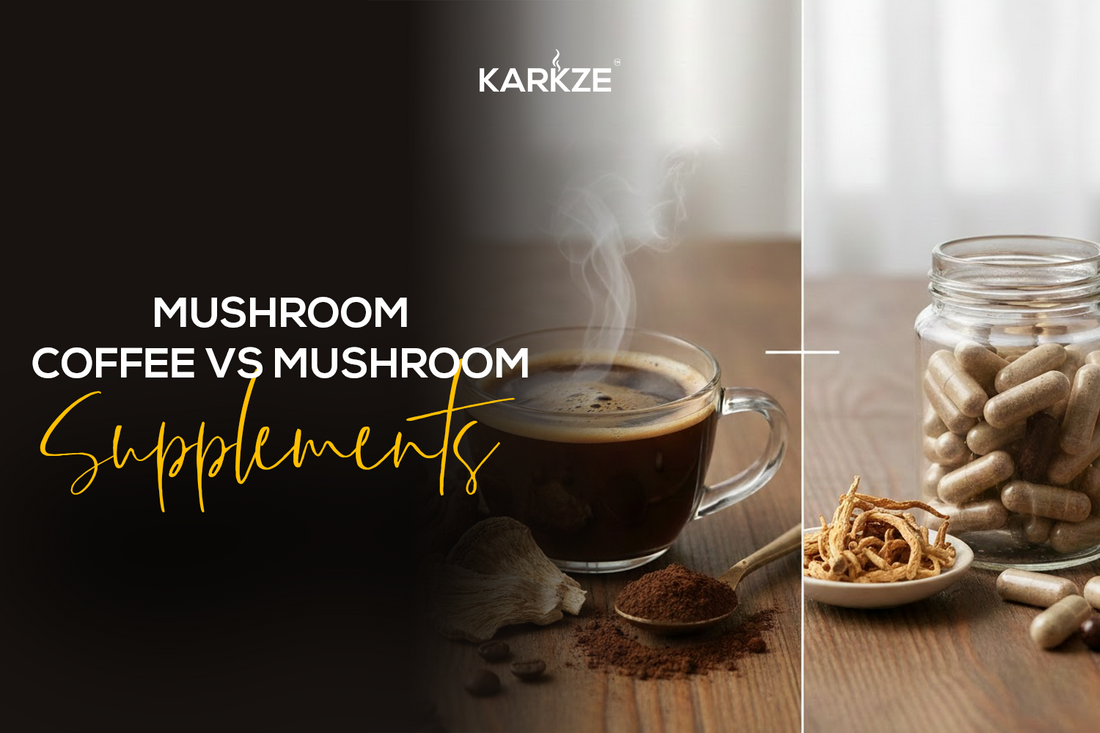 Mushroom Coffee vs Mushroom Supplements