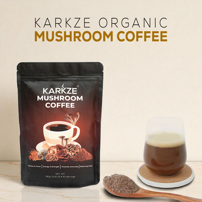 KARKZE Organic Mushroom Coffee 30 Servings