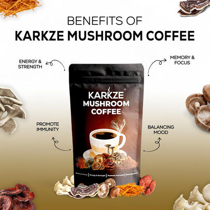 KARKZE Organic Mushroom Coffee 30 Servings
