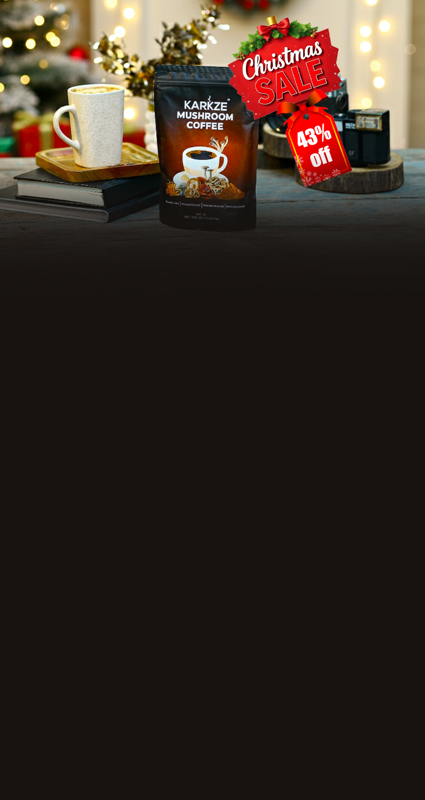 MOBILE WEB BANNER Of Kakrze Mushroom Coffee